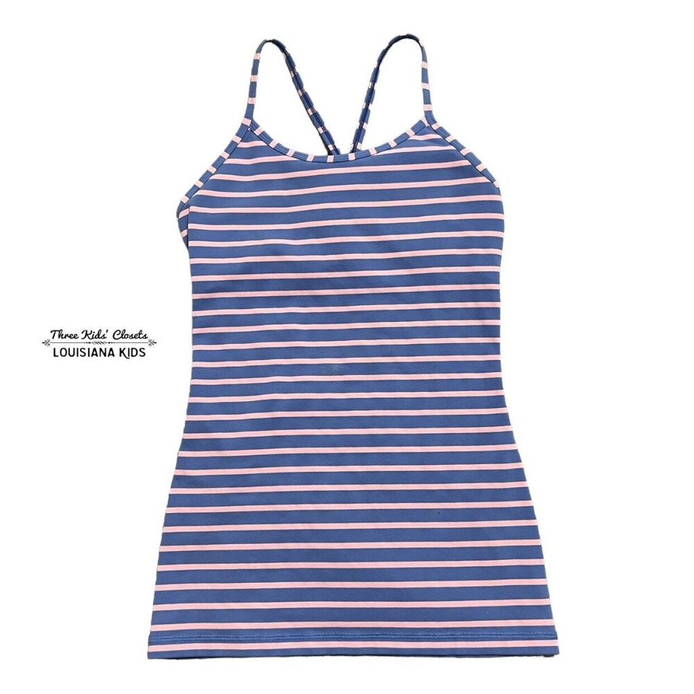 Ivivva 12Y Striped Racerback Tank Top